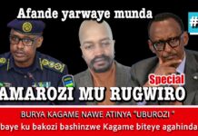 BOMBORI:(2) Amarozi mu rugwiro/Afande yarwaye munda/Kagame atinya uburozi nubwo abukoresha