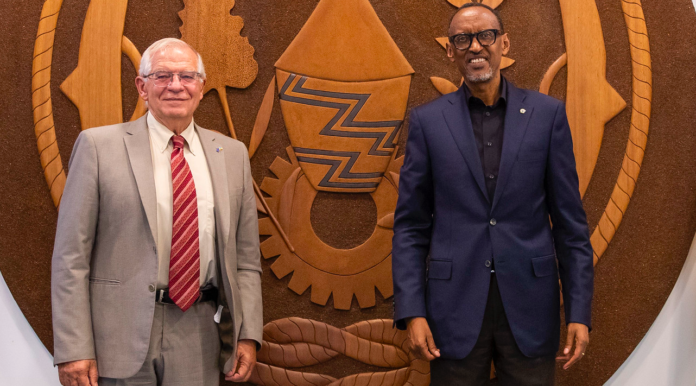 Josep Borrell and Kagame